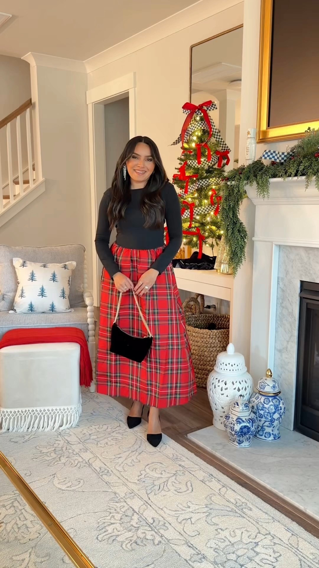 Black and red tartan dress size xxs regular - I prefer the regular length
Black heels size 5 TTS


#LTKPetite #LTKSaleAlert #LTKHoliday