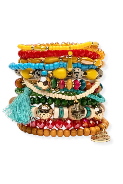 Frances Valentine Cabo Multi Color Bracelet Set | The Willow Tree