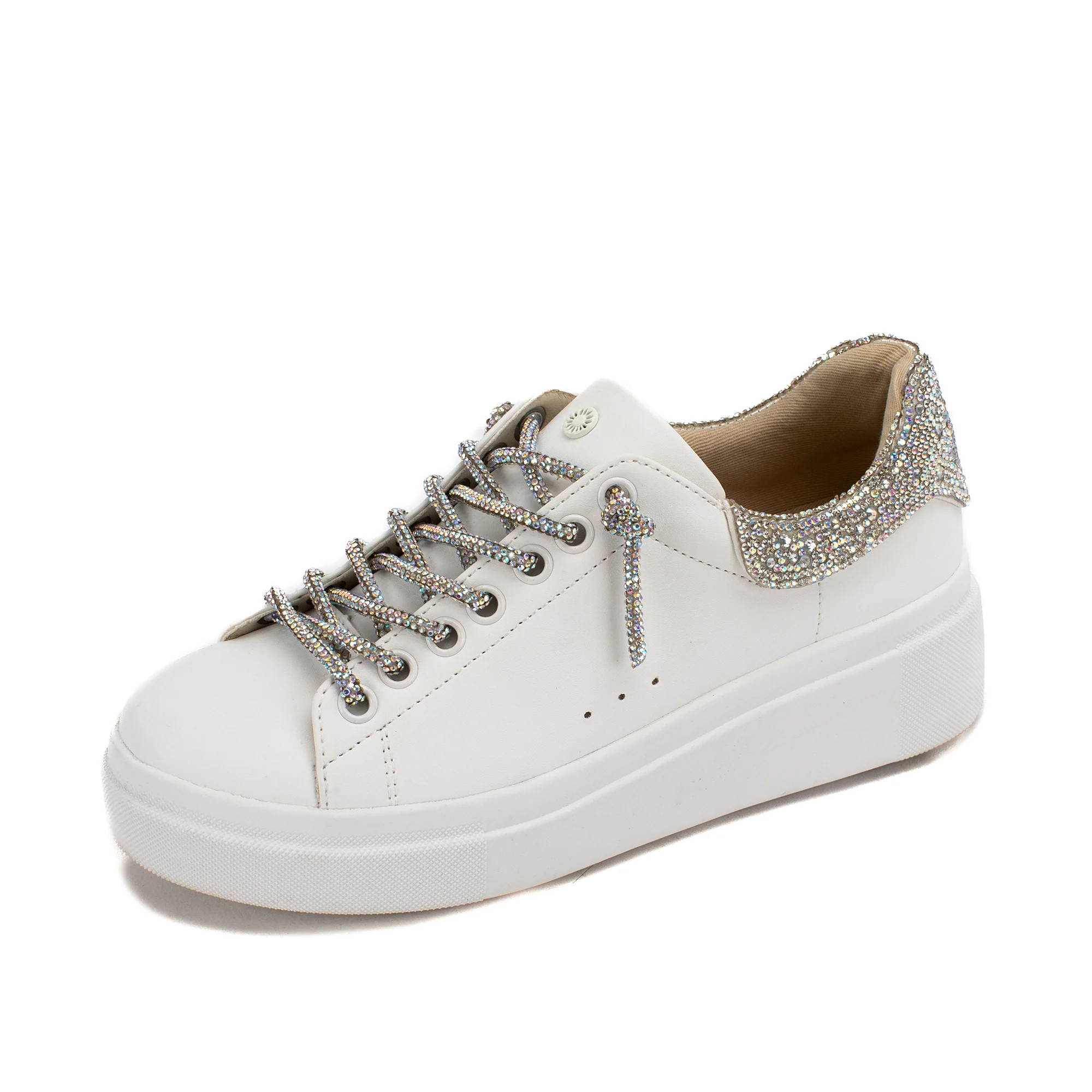 Evalia Rhinestone Sneaker | Yellow Box