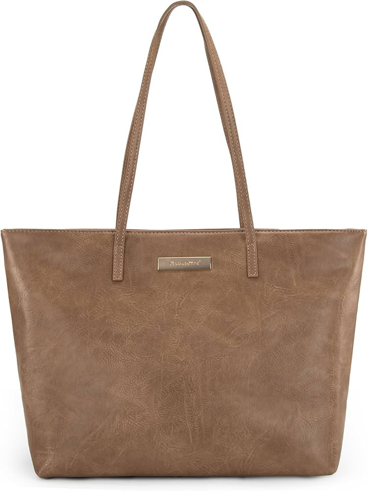 Montana West Tote Bags for Women Purses and Ladies Handbags with Zipper | Amazon (US)