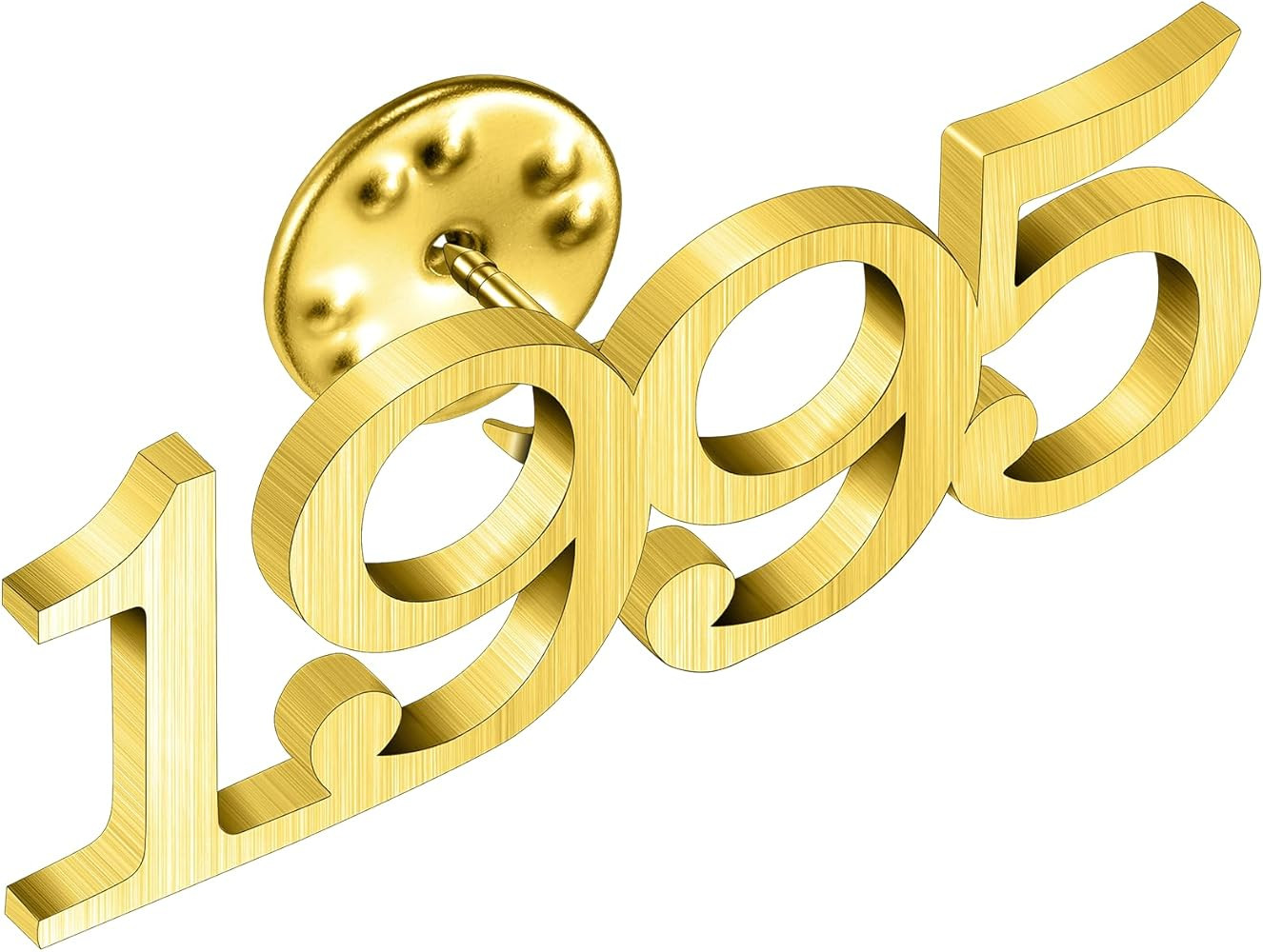 AMITER Birth Year Lapel Pin, 1970-2025 Enamel Brooch Pins 14K Gold Tie Tacks for Men & Women Birt... | Amazon (US)