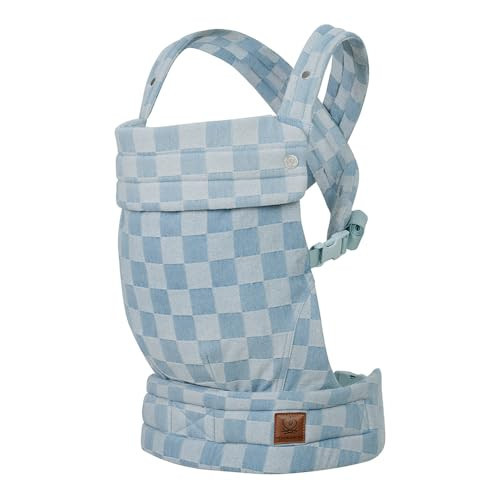 Ergonomic Baby Carrier Newborn to Toddler, Lightweight & Breathable Cotton Infant Carrier for Hands Free Comfort (Denim Gingham) | Amazon (US)