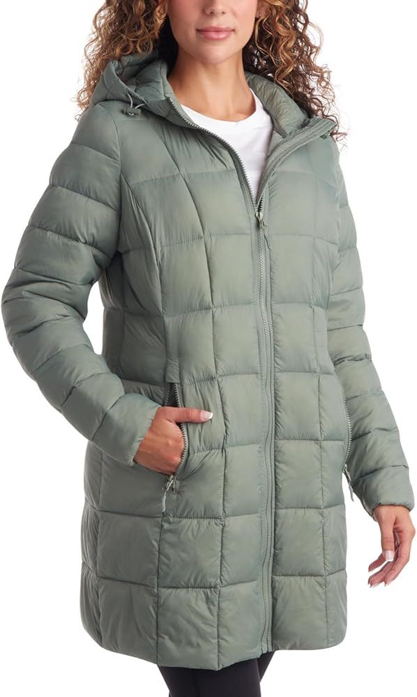 Reebok Women's Winter Jacket - Long Length Quilted Puffer Parka - Heavyweight Outerwear Coat for Wom | Amazon (US)