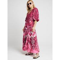 River Island Midi Tent Dress - Dark Pink | Very (UK)