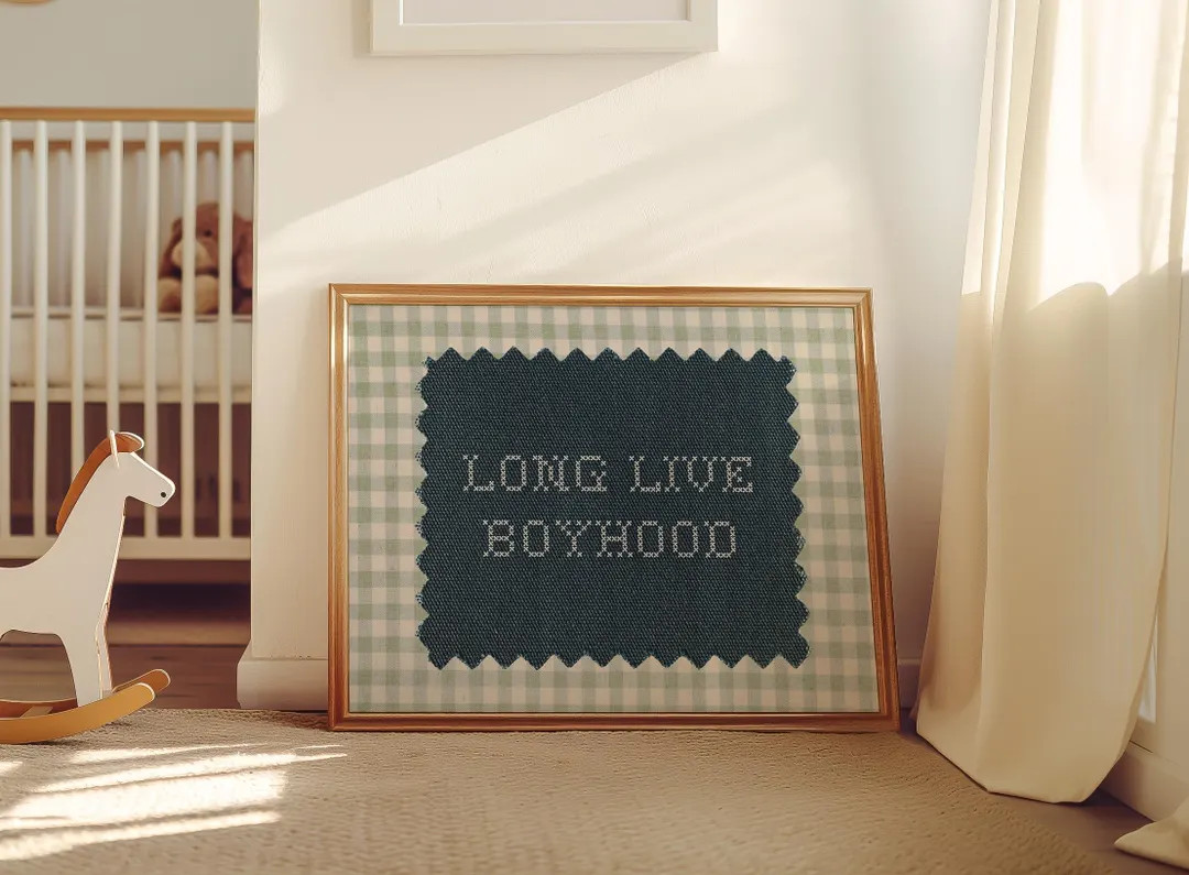 Long Live Boyhood Digital Download, Vintage Boy Nursery Decor, Vintage Boy Room Art, Rustic Nurse... | Etsy (US)