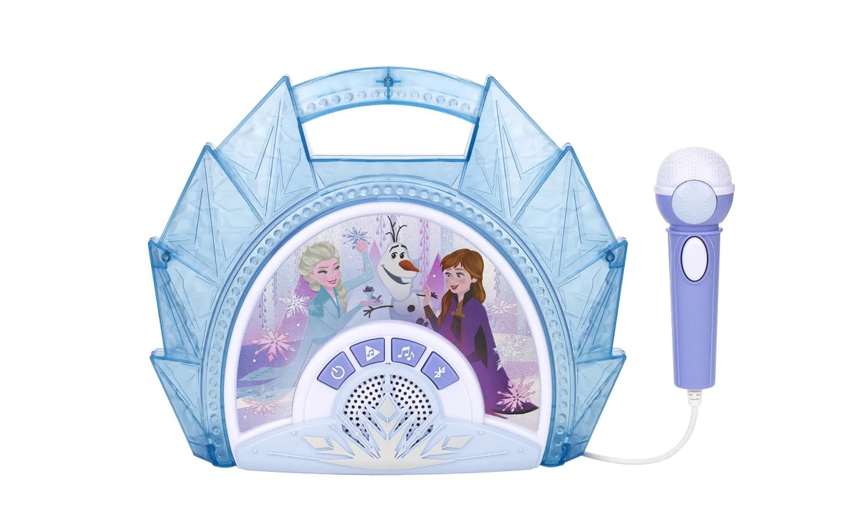 Disney Frozen Bluetooth Sing Along Boombox - Lights, Music & Karaoke Microphone, Children Ages 3+ | Walmart (US)