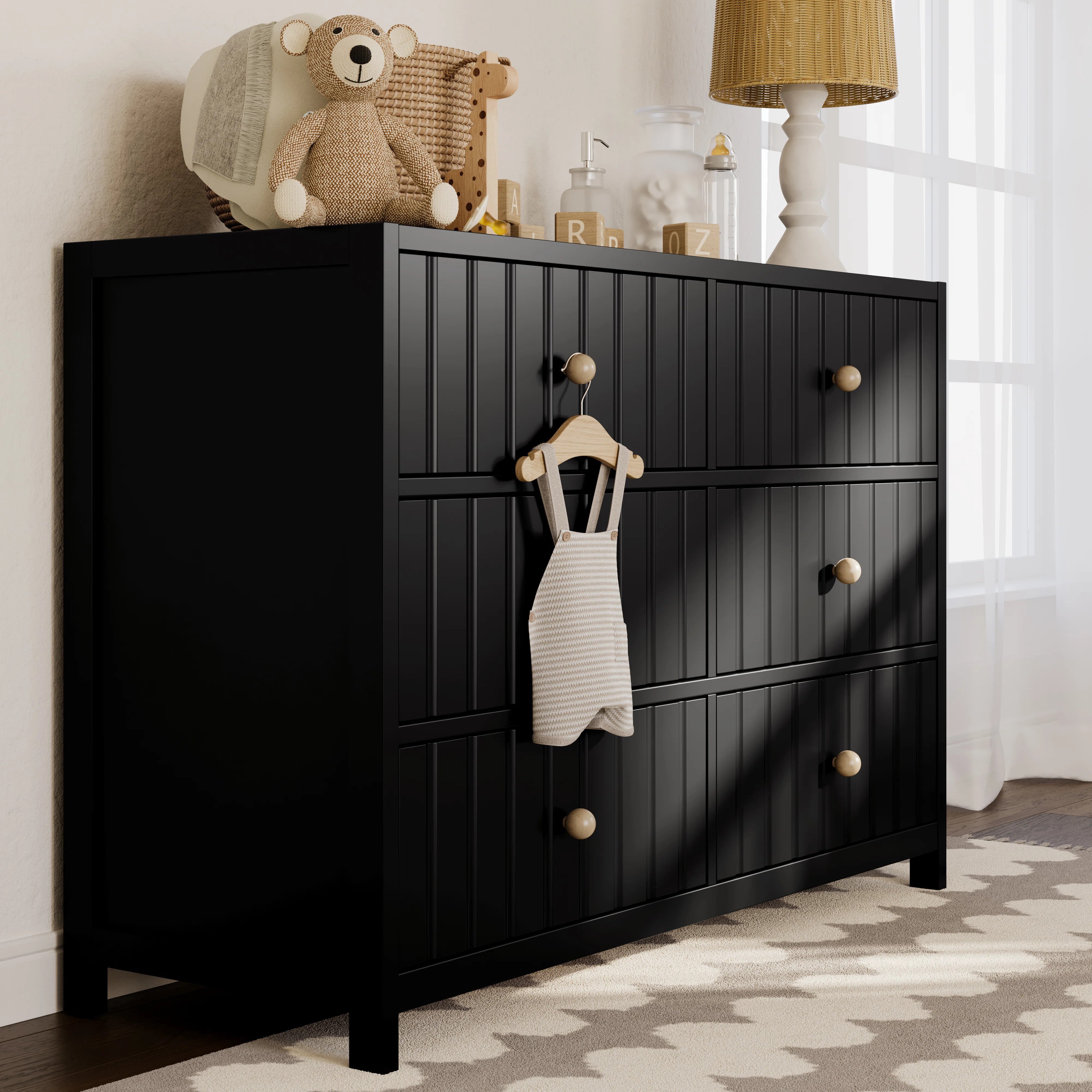 Teddi 6 Drawer Double Dresser | Wayfair North America
