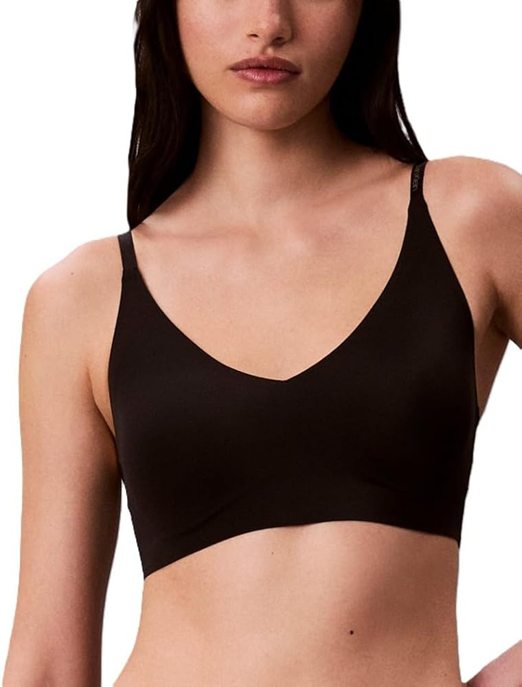 Calvin Klein Women's Invisibles Comfort Lightly Lined Seamless Wireless Triangle Bralette Bra | Amazon (US)