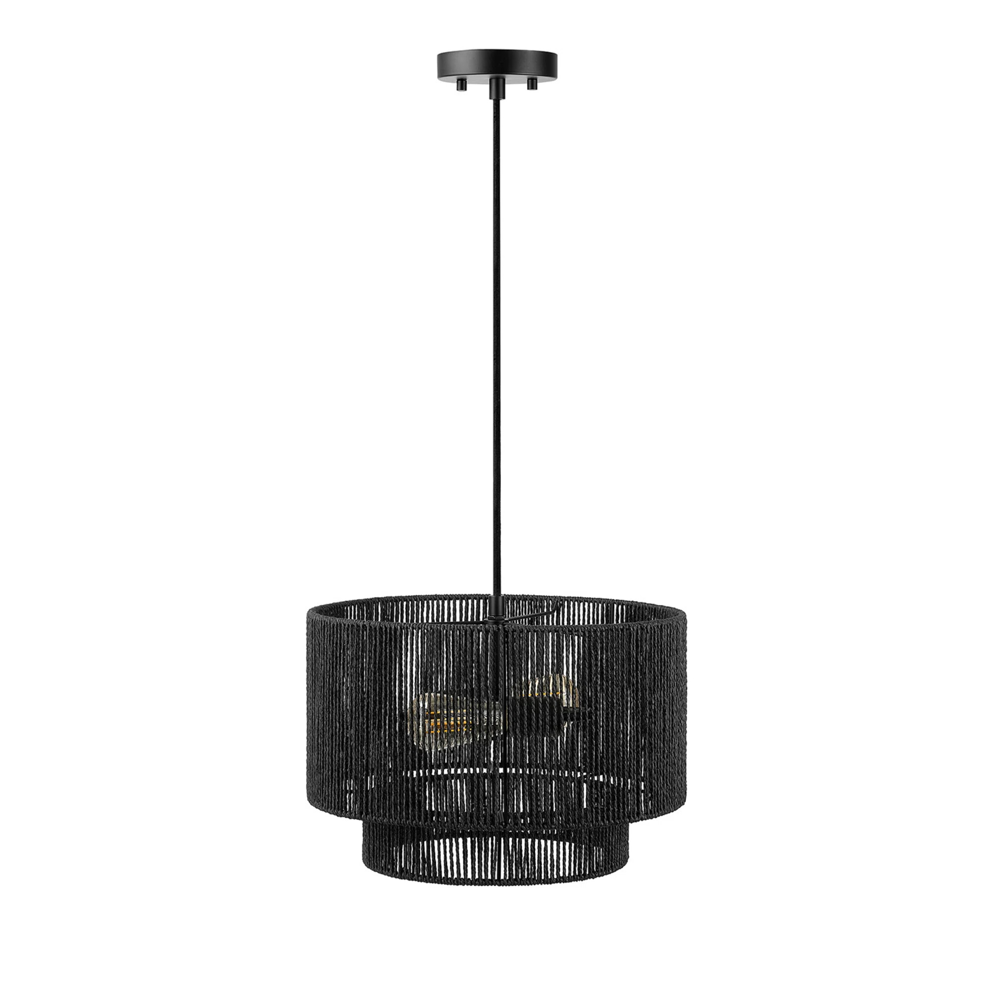 Chely 2 - Light Matte Black Drum Pendant | Wayfair North America