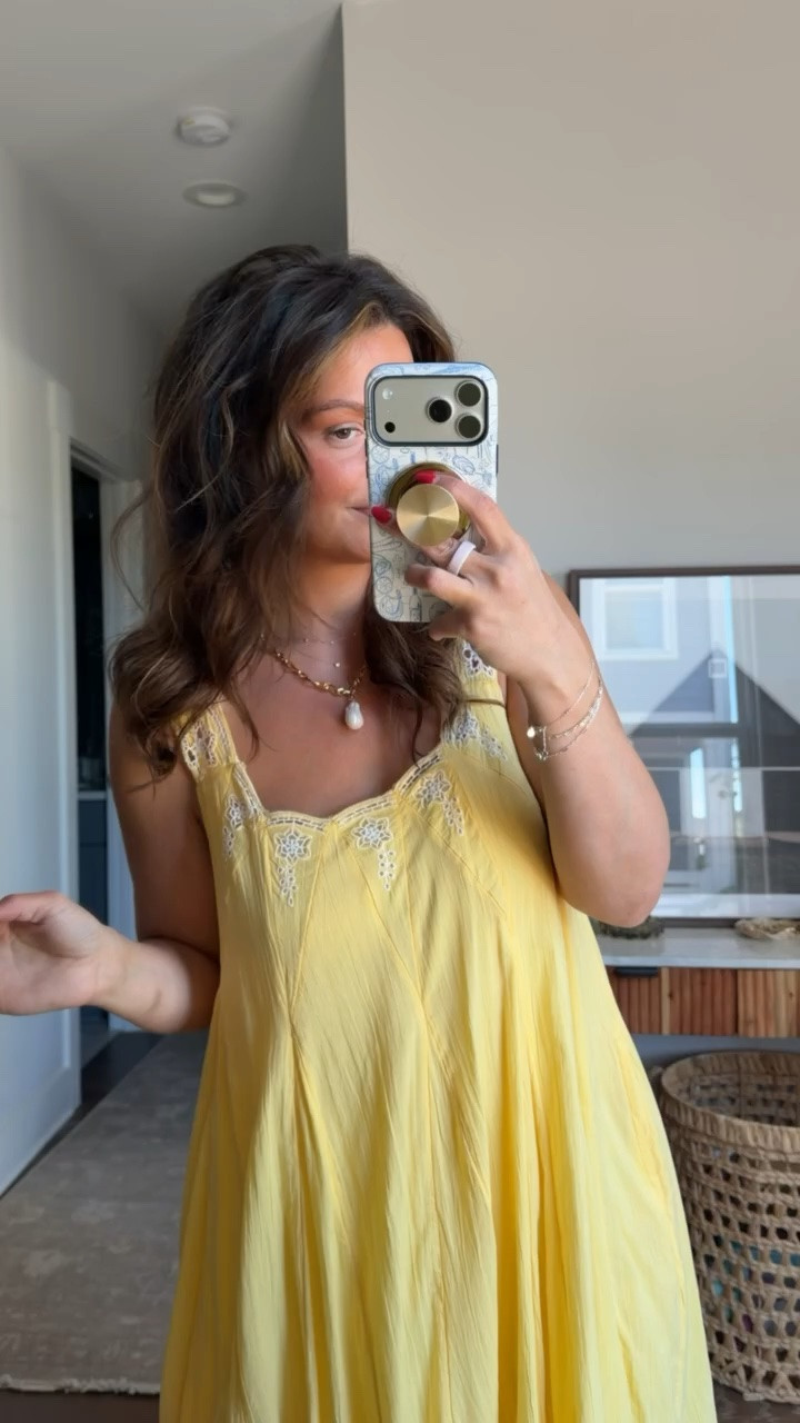 OBSESSED with this Free people piece!! Literally so comfy and perfect to run errands when wanting to feel cutie🍋

Vacation beach resort wear honey moon Italy Greece tropical wedding maxi light yellow butter lace

#LTKdayinmylife #LTKgrwm #LTKootd