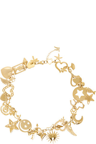 Gold Charm Necklace | SSENSE