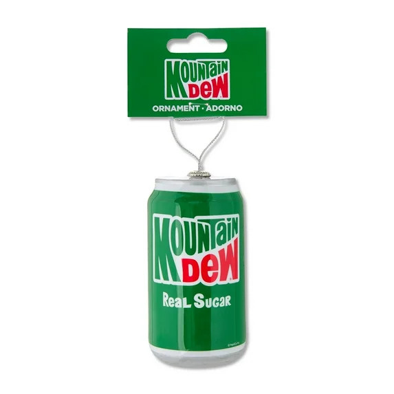 Mountain Dew Real Sugar Holiday Collectible Decoupage Ornament by Ruz, 4 Inches Tall, Green - Wal... | Walmart (US)