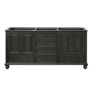 Avanity Thompson 72 in. W x 21 in. D x 34 in. H Vanity Cabinet in Charcoal Glaze-THOMPSON-V72-CL ... | The Home Depot