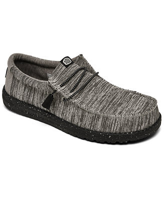 Hey Dude Men's Wally Sport Knit Casual Slip-On Moccasin Sneakers from Finish Line - Macy's | Macy's