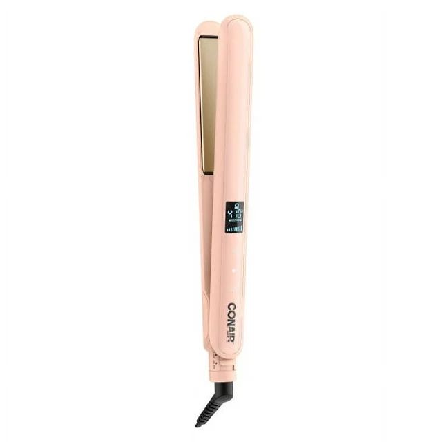 Tayshia by Conair Double Ceramic 1" Flat Iron Hair Straightener Peach CS224T | Walmart (US)