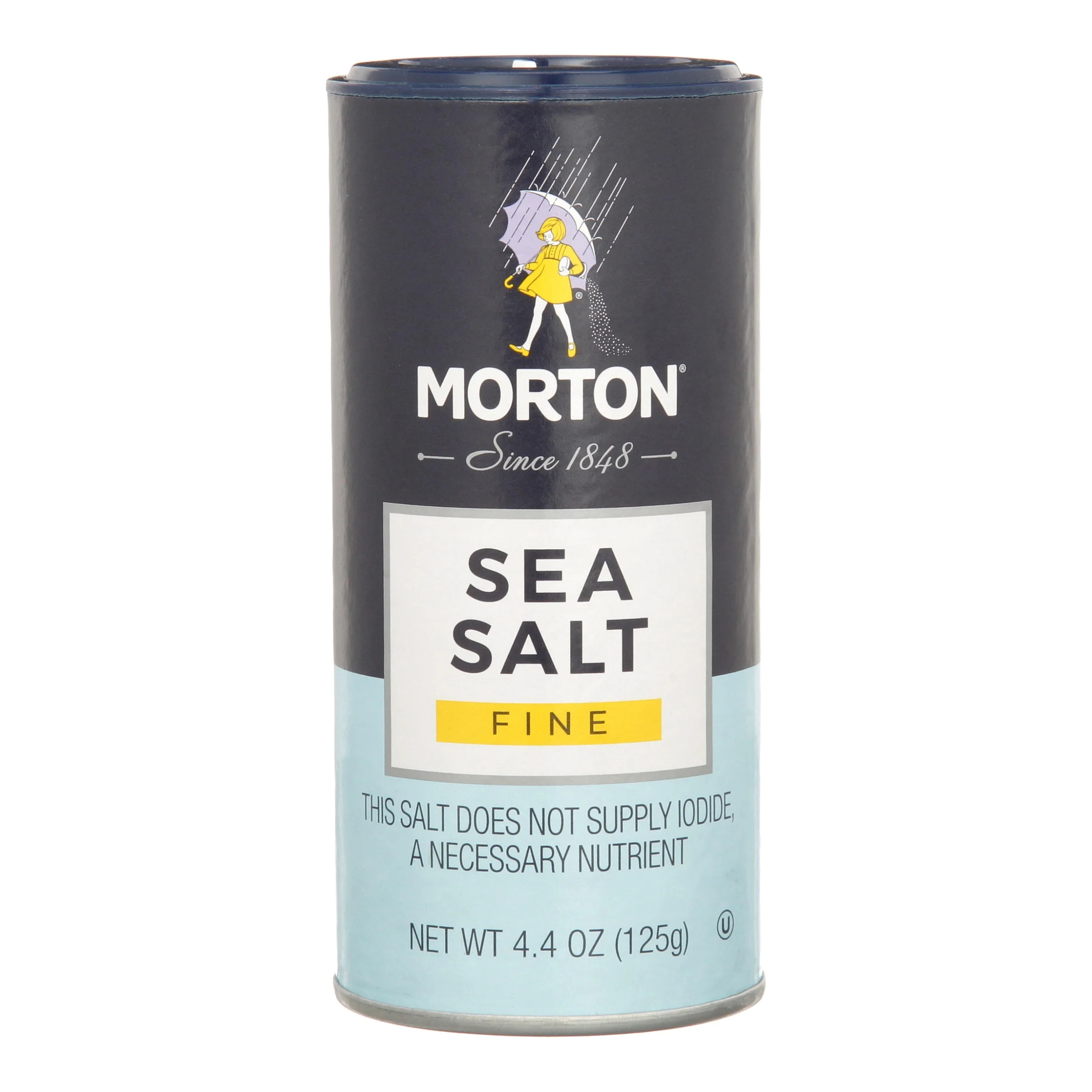 Morton Fine Mediterranean Sea Salt, 4.4 oz | Walmart (US)