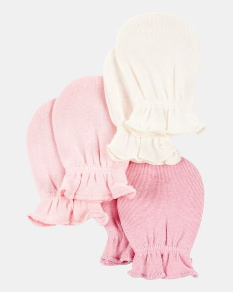 Carter's Baby Girls 3-Pack Mitts - Pink 0-3M Pink | Carter's Inc