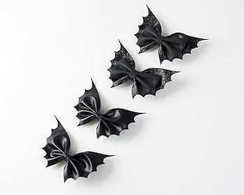 Bat Hair Bow Clips for Girls Women 4pcs Halloween Decorations Cosplay Costume Hair Accessories 4i... | Amazon (US)