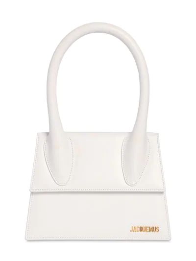 JACQUEMUS - Le grand chiquito leather top handle bag - White | Luisaviaroma | Luisaviaroma