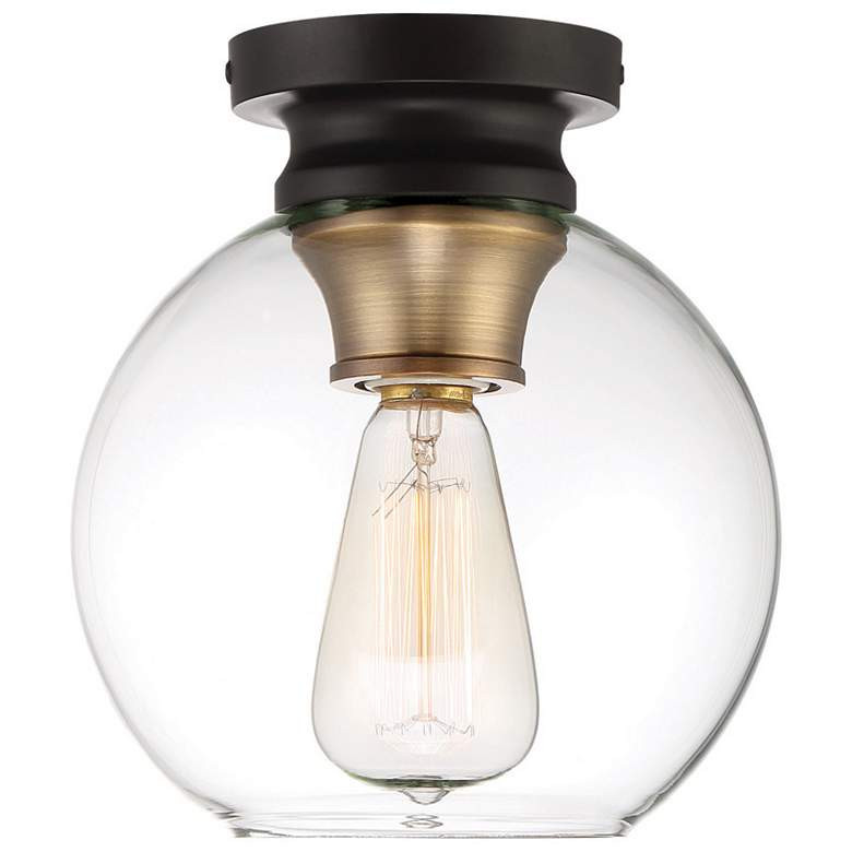 Ella 8 1/4" Wide Vintage Bronze Ceiling Light - #43D81 | Lamps Plus | LampsPlus.com