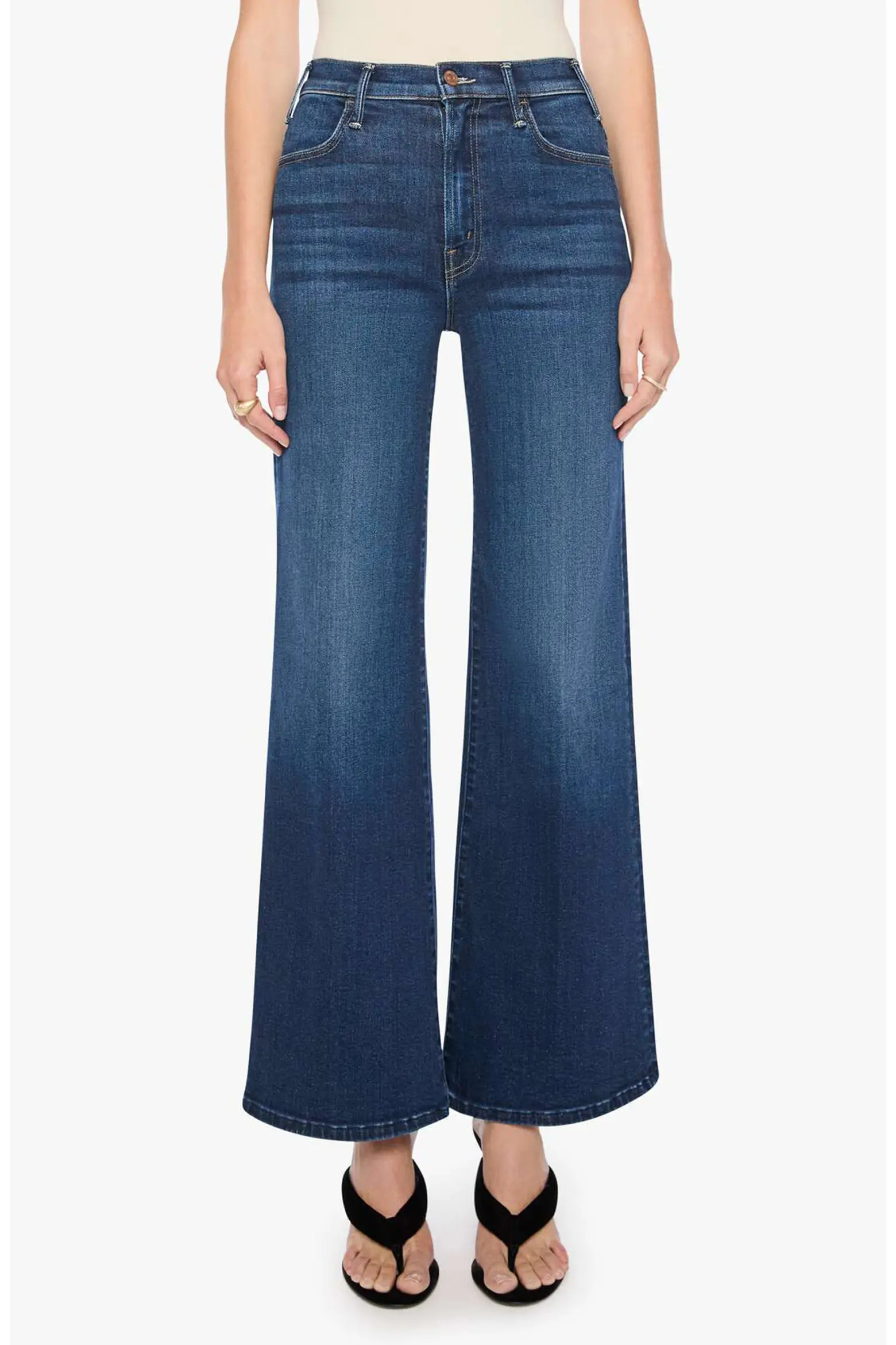 The Hustler Roller Sneak High Waist Wide Leg Jeans (Women) | Nordstrom | Nordstrom