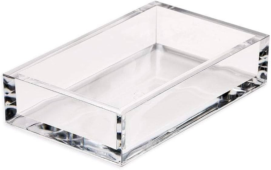 Caspari Napkin Holder, Guest Towel, Clear | Amazon (US)