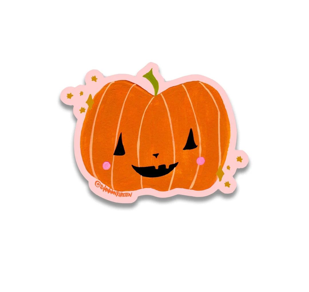 Die Cut Stickers Cute Jack-o-lantern Halloween Pumpkins - Etsy | Etsy (US)