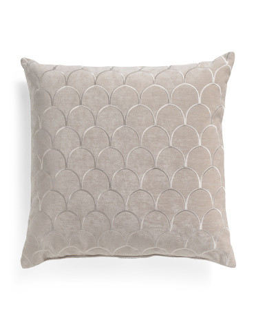 Made In Usa 22x22 Scalloped Pillow | TJ Maxx