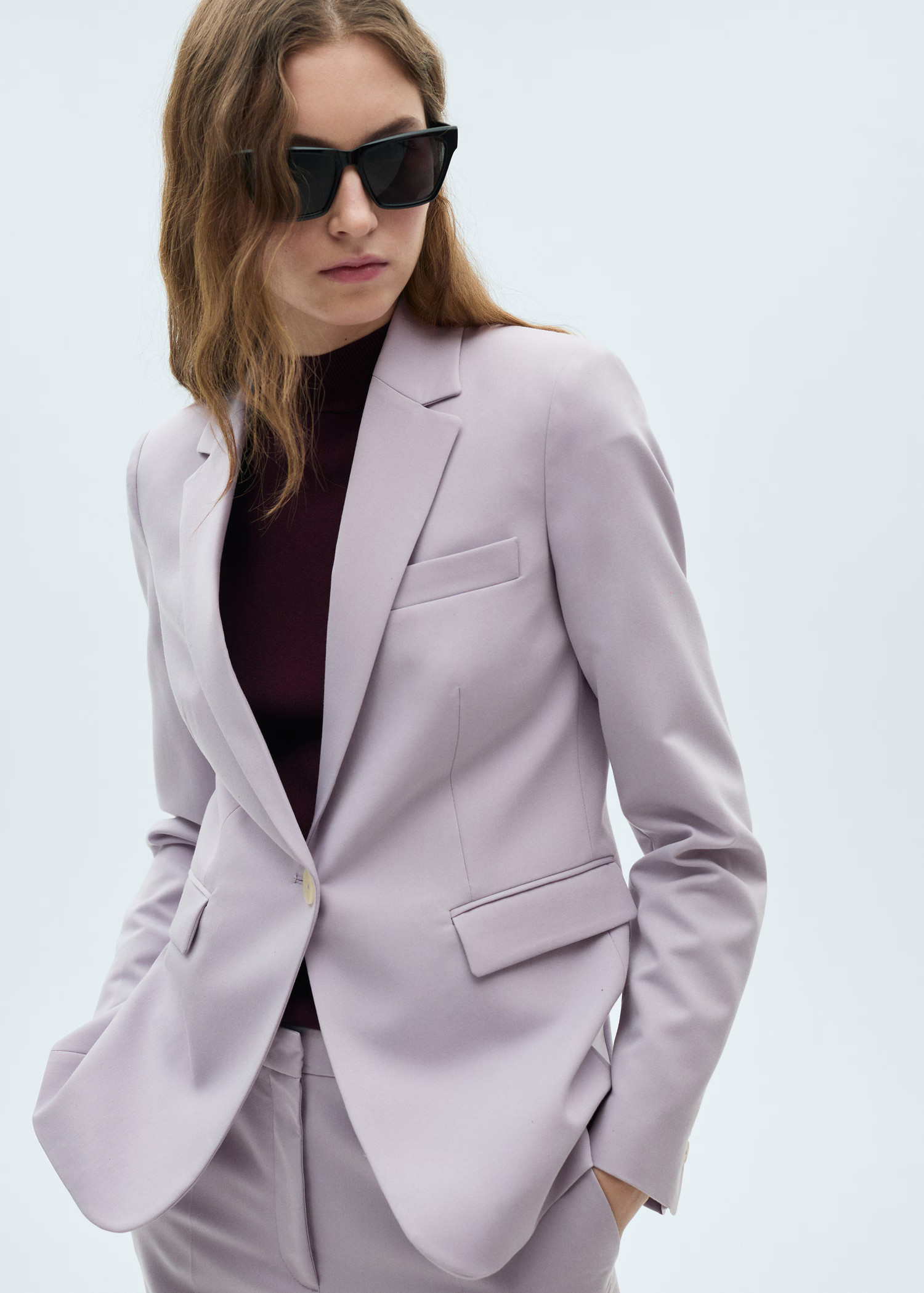 Fitted suit jacket - Women | MANGO USA | Mango (US/MX/AU)