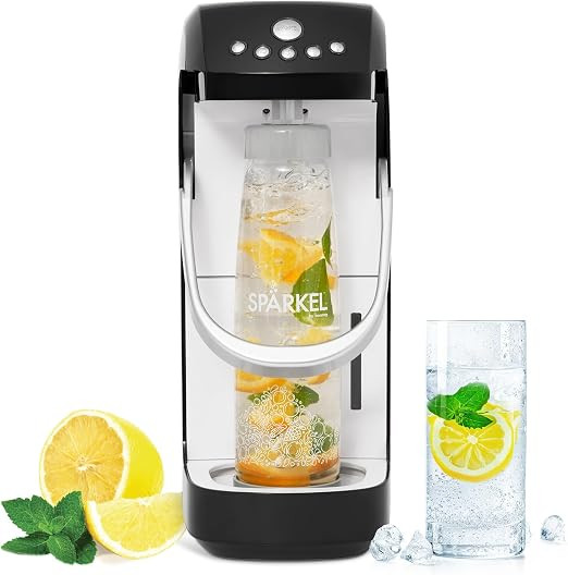 Spärkel Beverage System | Black Sparkling Water Maker that Uses Fresh, Natural Ingredients | Car... | Amazon (US)