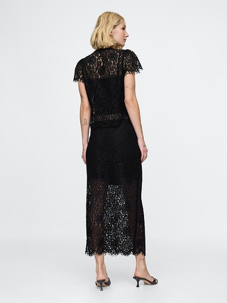 Lace Midi Skirt | Gap (CA)