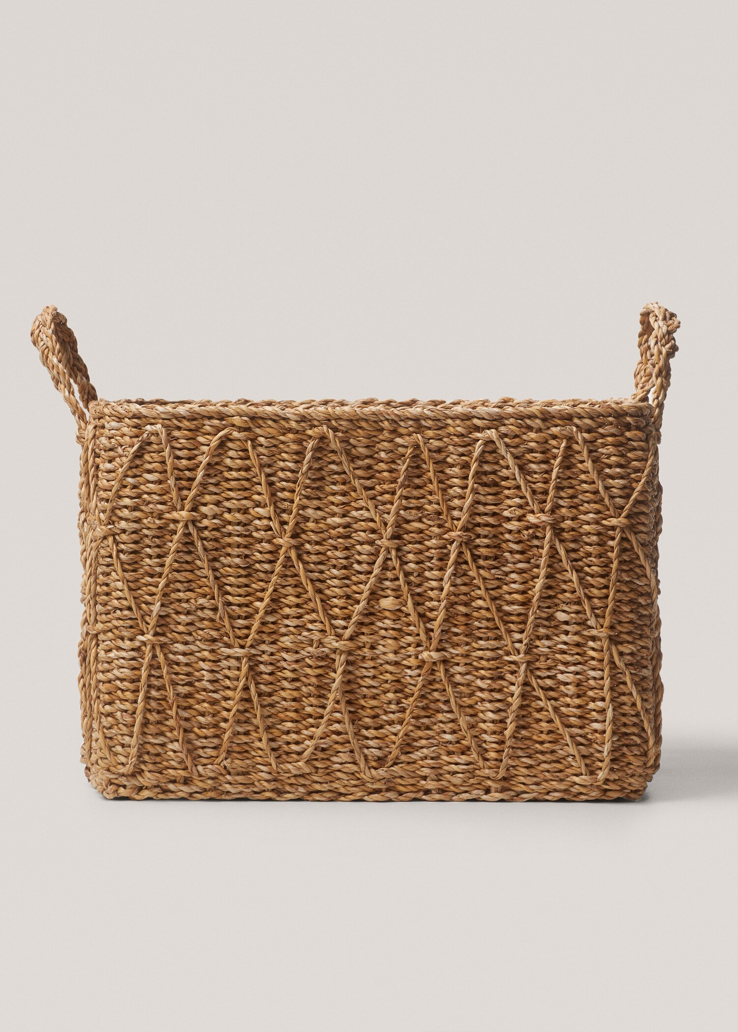 Square basket with handles 42x32cm - Home | MANGO USA | Mango (US/MX/AU)