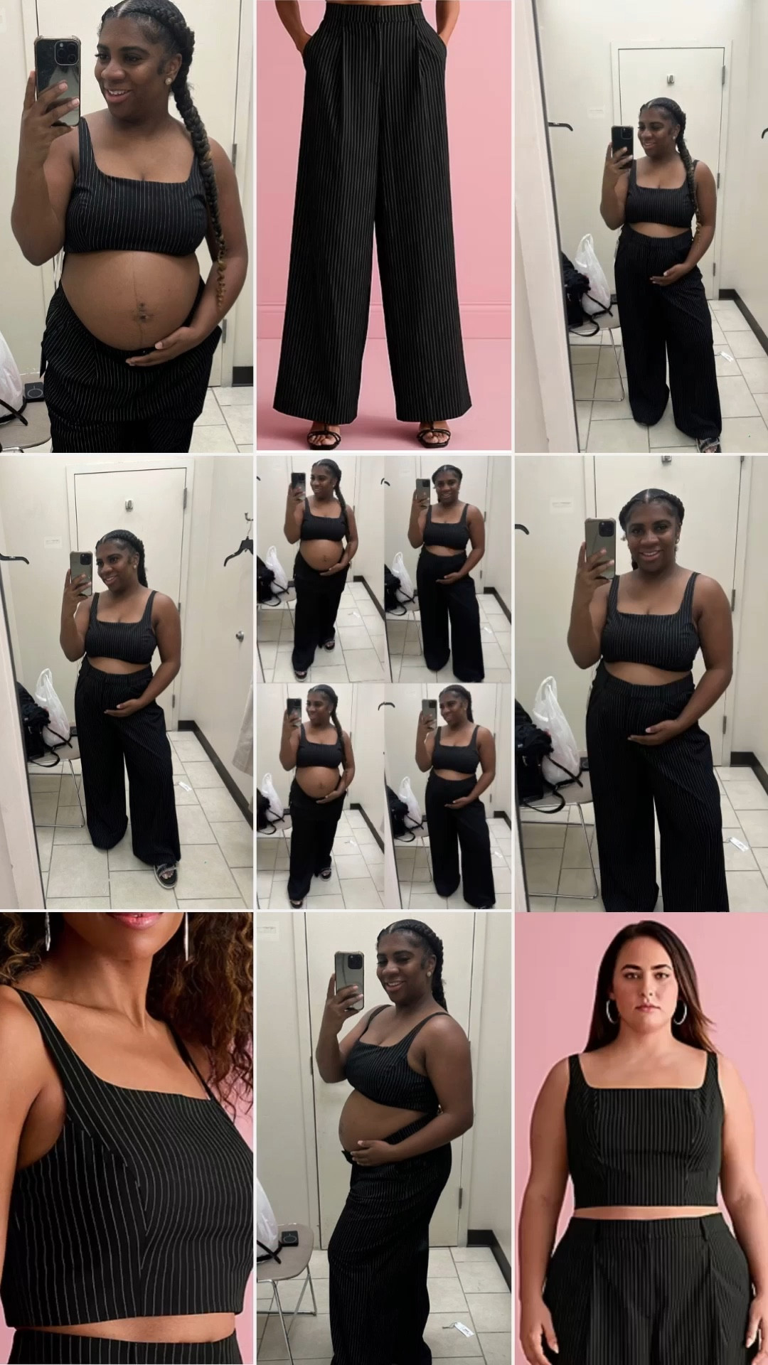 ✨ Pinstripes, but Make It Power Moves ✨
Turn every sidewalk into your runway with this ultra-chic two-piece set from the Bold Elements x Ally Brooke limited-time drop at JCPenney.

Top:
This cropped bustier isn’t just a top—it’s a whole moment. Made to hug your curves in all the right places, it features a structured square neckline, adjustable straps (yes, we love options), and a comfy shirred elastic back so you can slay without the squeeze. The sleek pinstripe pattern? Total boss energy.

🖤 Style tip: Pair with the matching wide-leg pants and blazer to instantly turn heads at brunch, date night, or your next boss-up meeting.

Details:
	•	Adjustable straps for the perfect fit
	•	Stretch woven fabric = cute and comfy
	•	Pullover design (no fuss, just fab)
	•	Machine washable—because who has time for dry cleaning?

Pants:
These wide-leg stunners are what power pants dreams are made of. With a flattering high waist, elongating pintuck pleats, and a silhouette that flows with every strut, they’re as polished as they are powerful. The pinstripe print gives Wall Street, but the wide leg says Weekend in SoHo.

🖤 Style tip: Match with the bustier top for a bold two-piece set or mix and match with a crisp white shirt for an office-chic slay.

Details:
	•	High-waisted fit that flatters every curve
	•	Hook-and-eye + button front = secure and stylish
	•	Side pockets (because fashion can be functional too)
	•	Wide leg magic for that long-leg illusion
	•	Easy care because we’re busy being fabulous


#LTKSaleAlert #LTKStyleTip #LTKBump