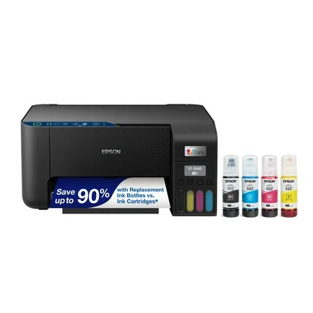 Epson EcoTank ET-2400 Wireless Color All-in-One Cartridge-Free Supertank Printer with Scan and Copy | Walmart (US)
