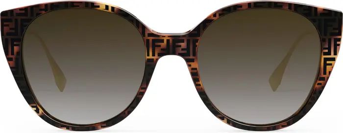 Fendi The Fendi Baguette 54mm Round Sunglasses | Nordstrom | Nordstrom