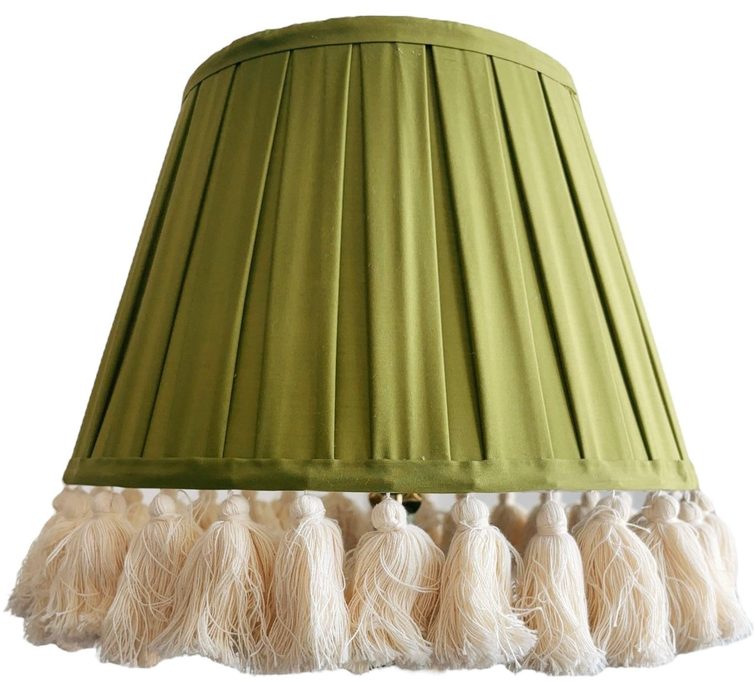 Tristan Home Round Pleated Lamp Shade with Tassels 9x14x12inches (The Height 12inch Includes Tass... | Amazon (US)