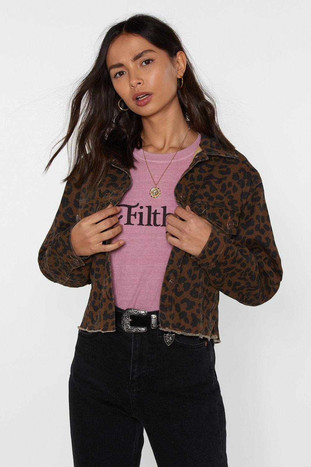 Feline Myself Leopard Denim Jacket | NastyGal (US & CA)