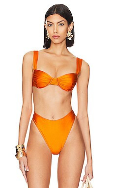 FAITHFULL THE BRAND Sol Bikini Top in Turmeric from Revolve.com | Revolve Clothing (Global)