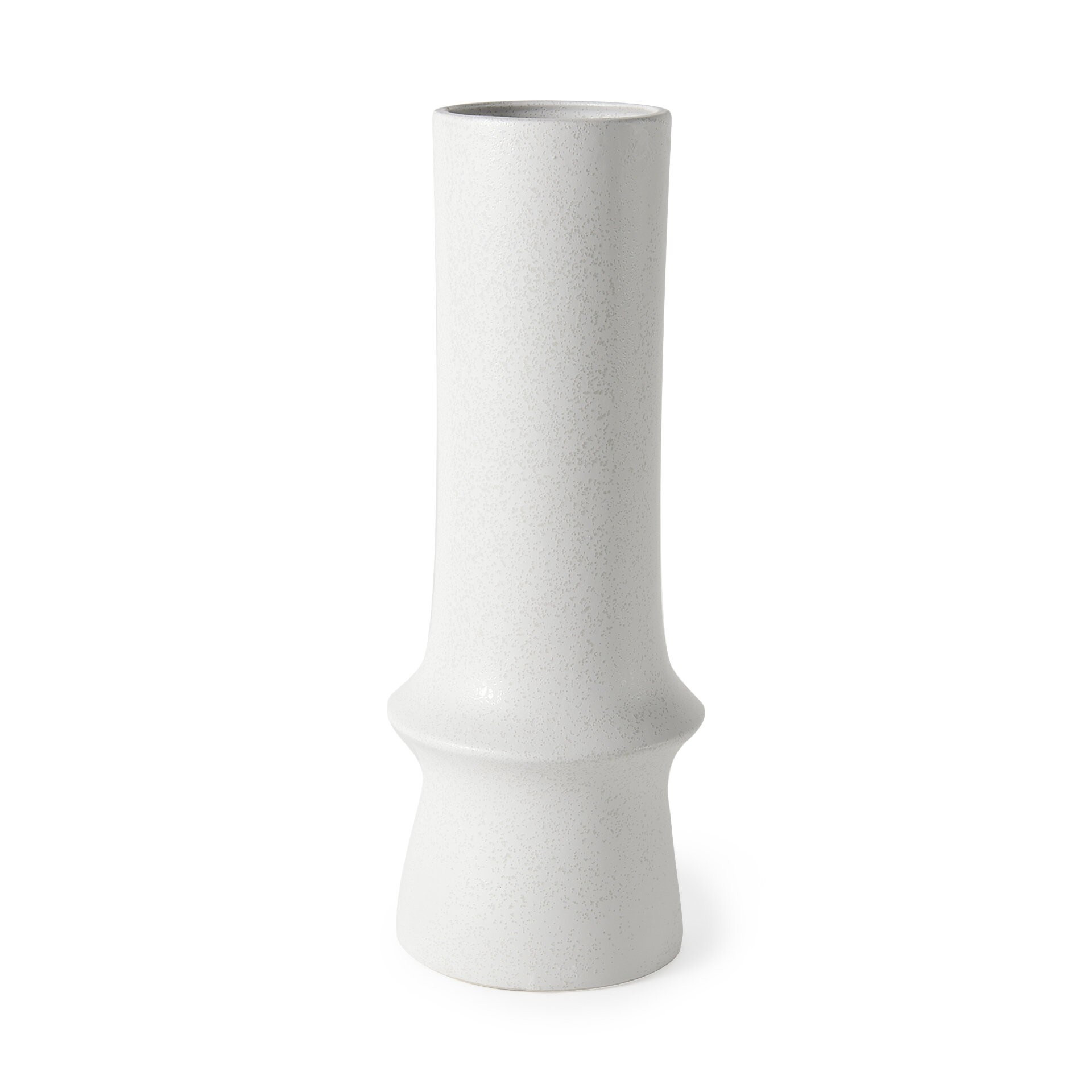 White Contempo Deco Ceramic Vase | Bed Bath & Beyond