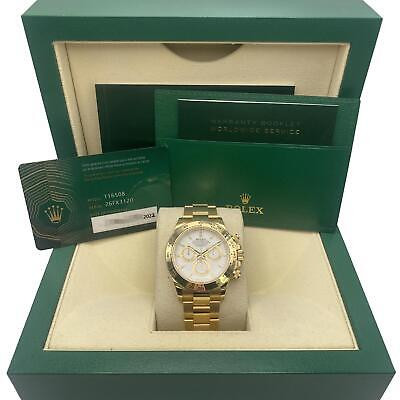 Rolex Cosmograph Daytona 116508 40mm 18K Yellow Gold White Dial Watch B&P 2022  | eBay | eBay US