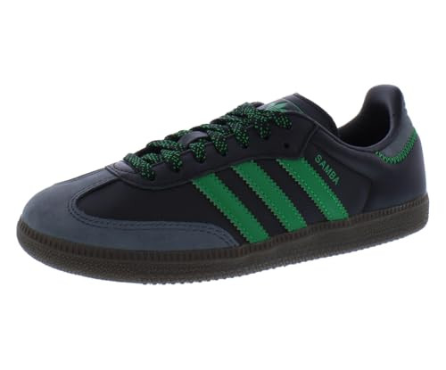 adidas Samba OG Womens Shoes Size 6.5, Color: Core Black/Green-Black | Amazon (US)