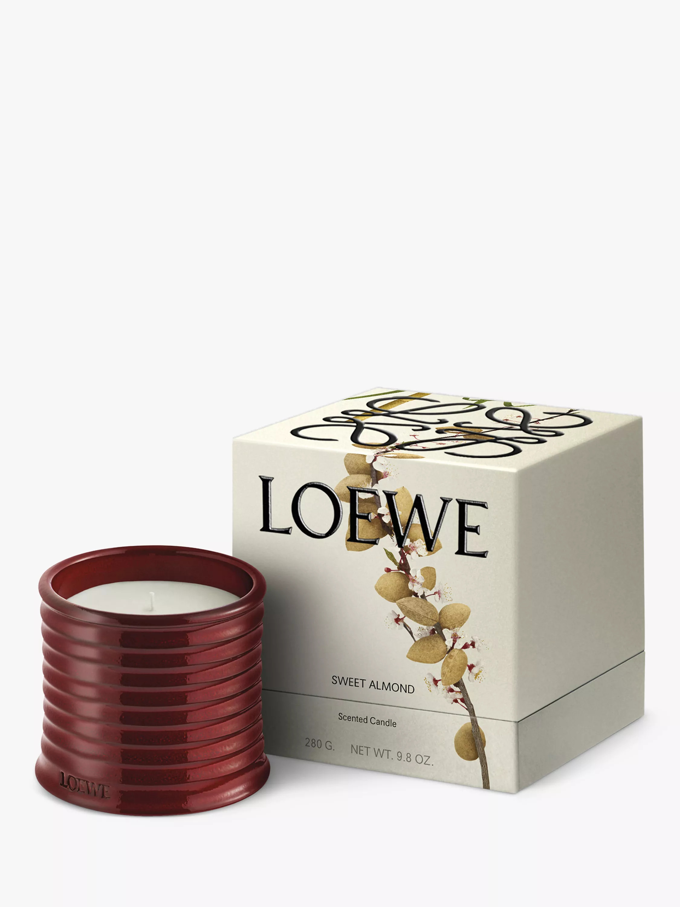 LOEWE Sweet Almond Midi Scented Candle, 280g | John Lewis (UK)