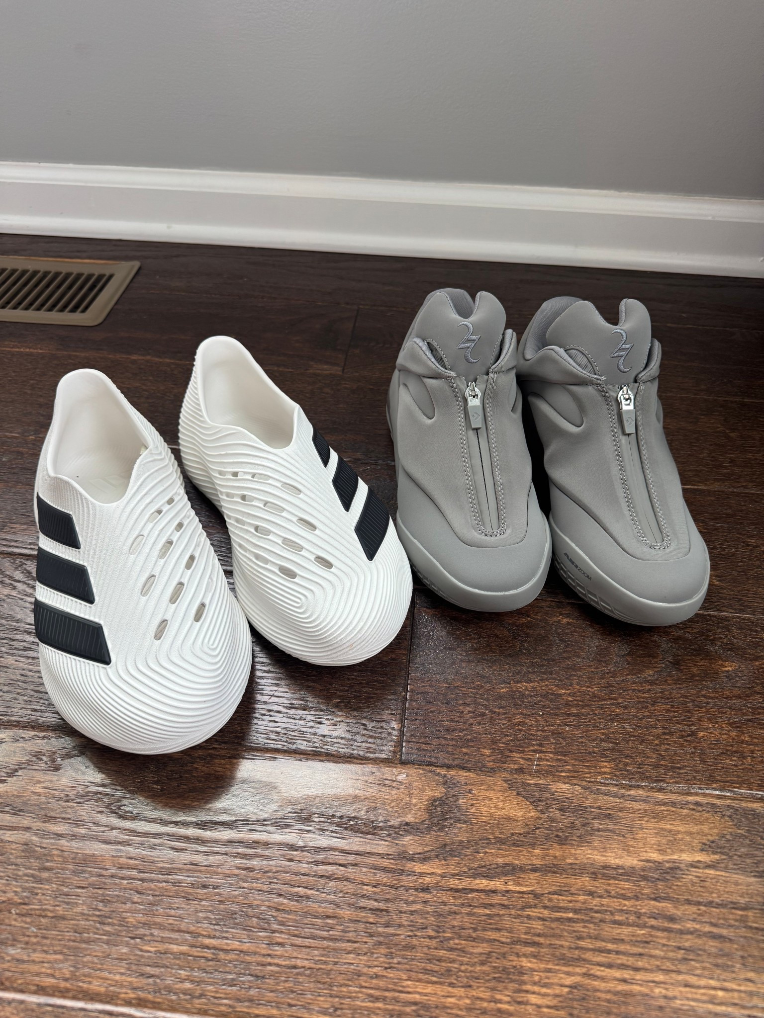 Size down a full size in the adidas shoes and size up a half size in the zip up sneakers 

#LTKSaleAlert #LTKKids #LTKmomlife