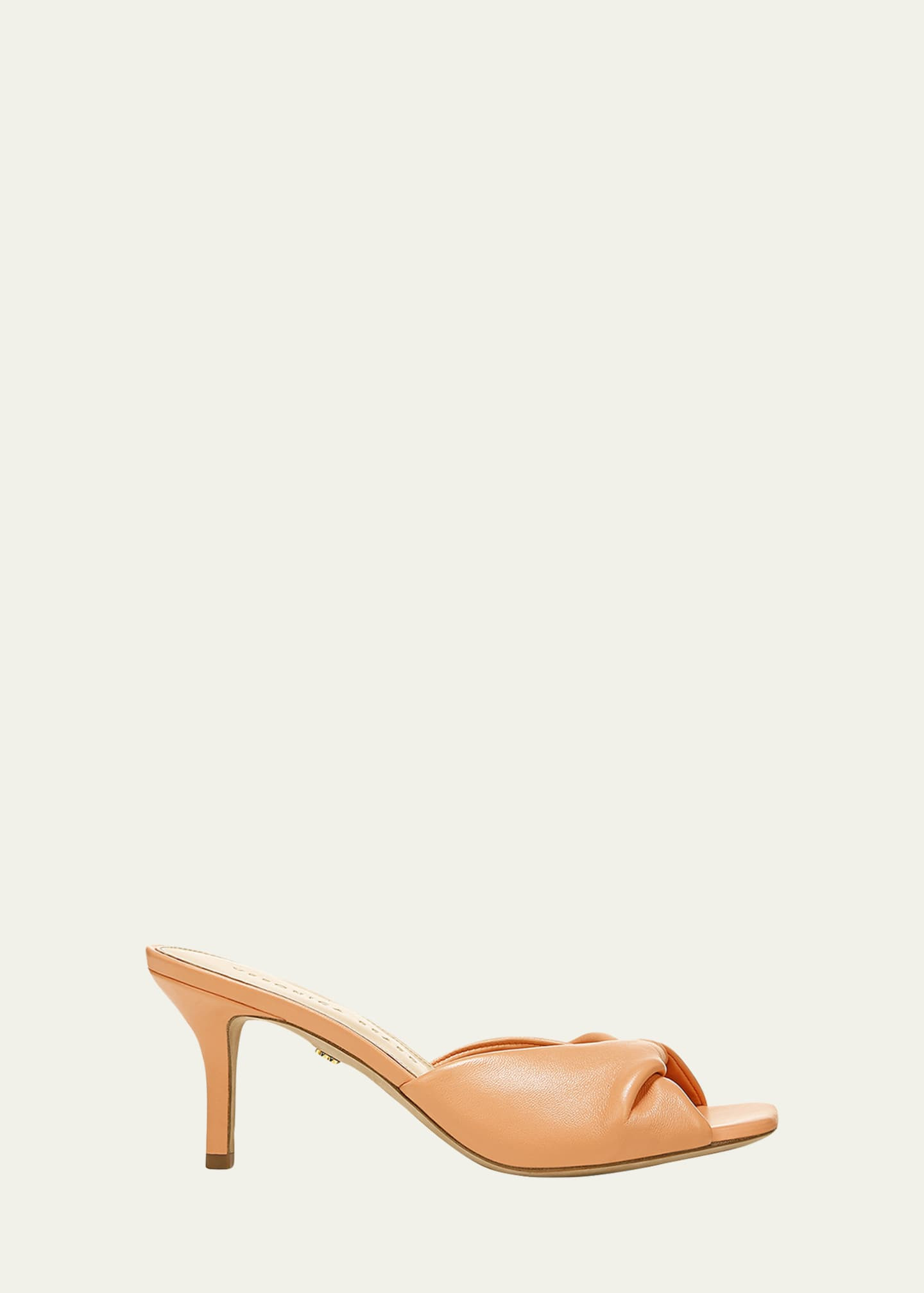 Melli Twist Leather Kitten-Heel Sandals | Bergdorf Goodman