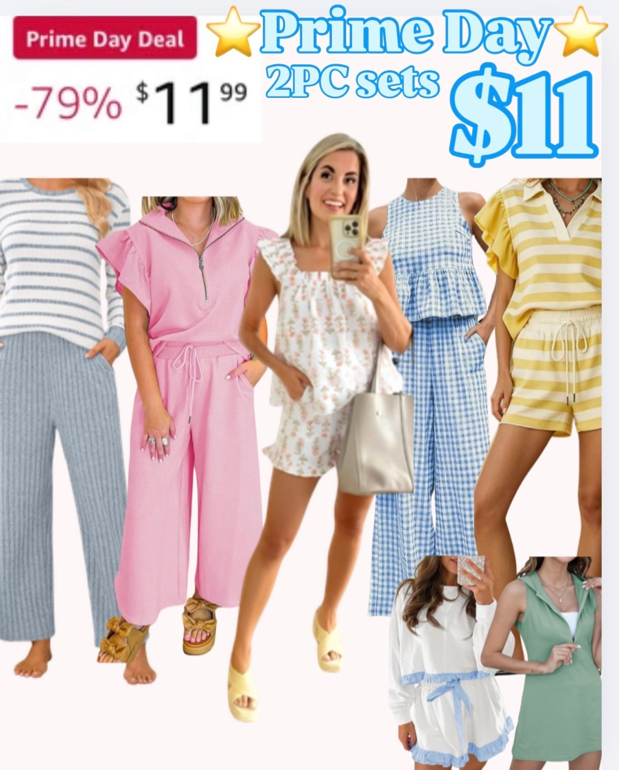 BEST of Amazon Prime Day Sale⭐️✨$11 Free People Sets, $12 Farm Rio Look dresses, $10 Tops that give Tuckernuck and Comfy Pull in bottoms you’ll love , $9 Shoes👡 👌 and more  deals that will blow your mind!✨


✨SIZING✨Everything is petite friendly I’m 5’2” 125lbs wearing small top/dress and small/4 bottoms 
.
#ad #founditonamazon @amazon finetoo, cool cute, 
Amazon big spring sale, Amazon dress, Amazon shorts, Amazon look for less, spring dress, white denim, mom shorts, two piece sets, travel outfit, resortwear, finetoo, cool cute, comfy bras, basics Athleisure, Walmart jeans, spring clothes, found it on Amazon, spring dress, spring shoes, target shoes, sandals, shoes, SPANX, Walmart finds, 2 piece set, sale, Skincare, anti aging skin care, pdrn, red light therapy,  jeans,,

#LTKSaleAlert #LTKHome #LTKActive