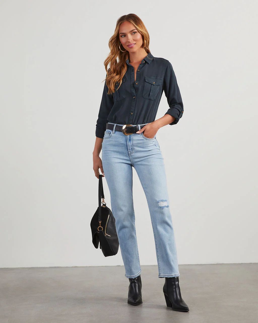 Dockweiler Crop Straight Leg Jeans | VICI Collection