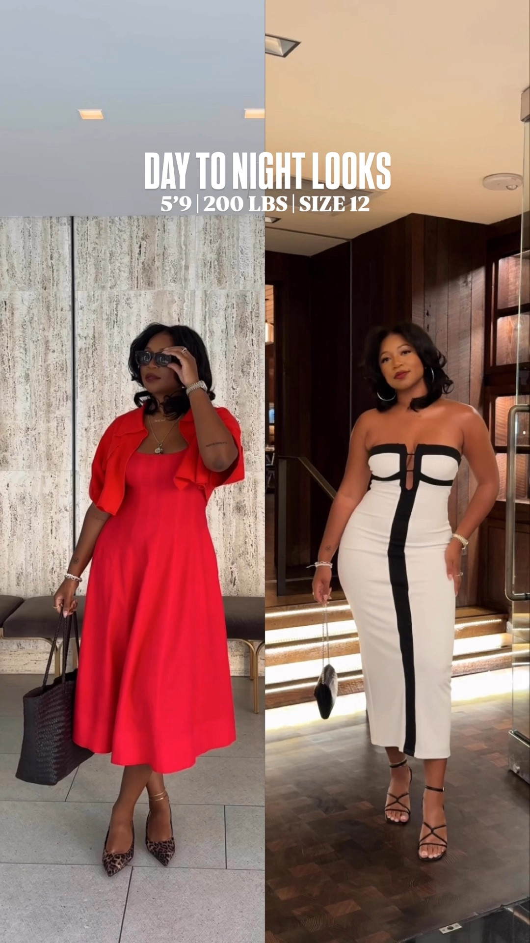 Which look is your fav?! Both are linked below!!

5’9 | 200 lbs wearing a size medium in the red dress with size 11 heels (soooo comfy!!) and a size 8 in the white dress! Great snatch and stretch. The bust was a LITTLE loose because I was wearing no bra. But perfection. ✨ the red shirt is from SHOP ICCON on IG

#LTKCon #LTKFindsUnder100 #LTKMidsize