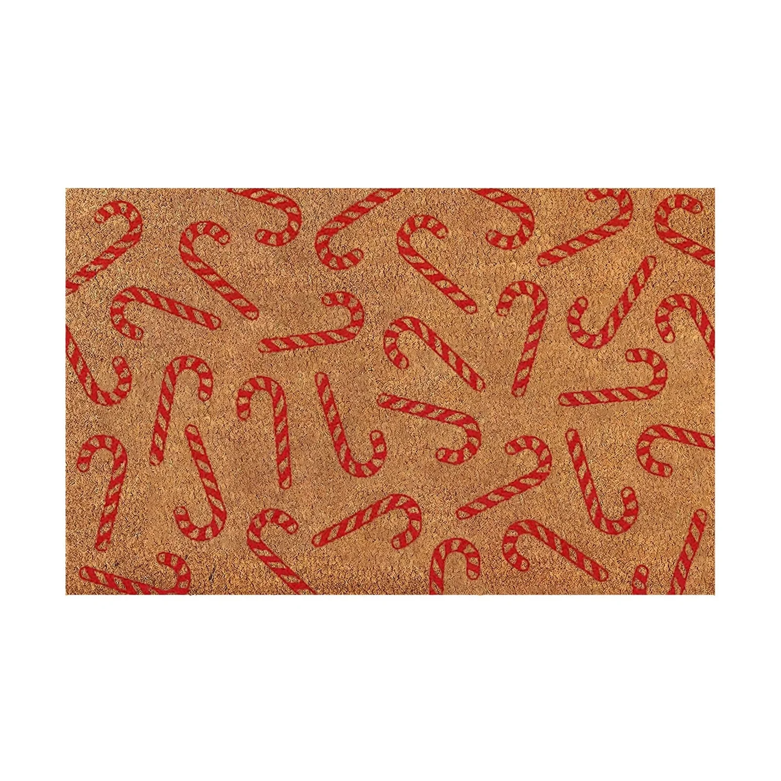 Christmas Floral Welcome Cane Christmas Tree Light String Deer Door Mat Floor Mat - Walmart.com | Walmart (US)