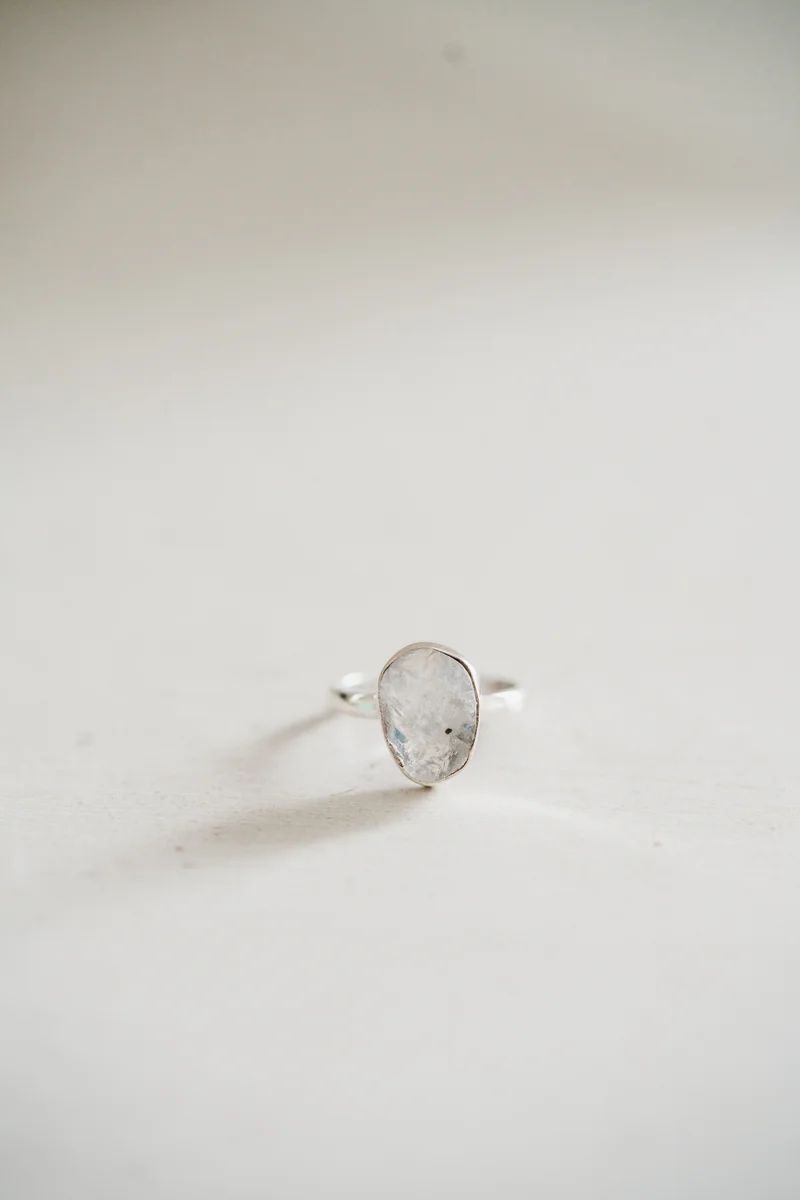 Noelle Ring | Moonstone | Goldie Lew Jewelry