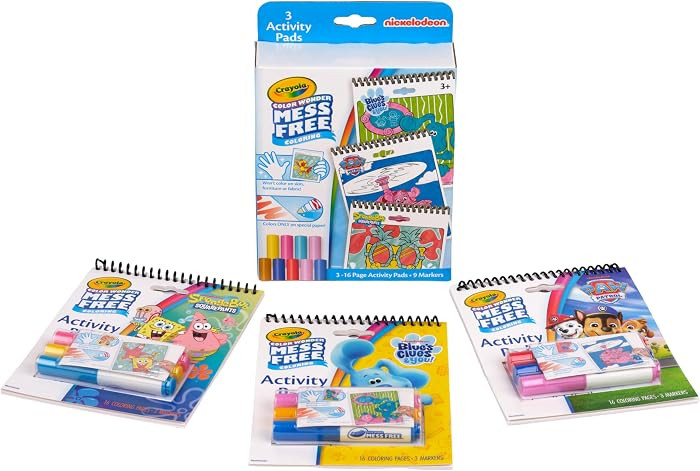 Crayola Color Wonder Nickelodeon Activity Pad 3pk, Mess Free Coloring Set | Amazon (US)
